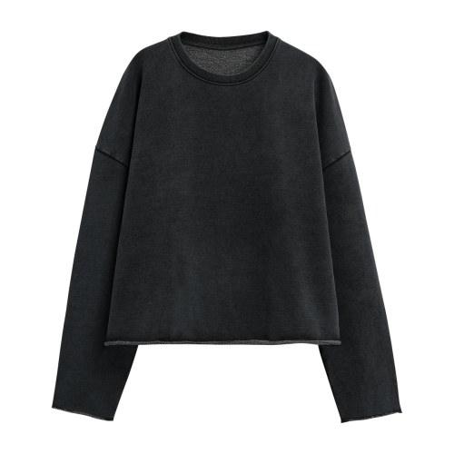 Sweatshirt cropped 440GSM unisexe – effet vintage streetwear | Stamped