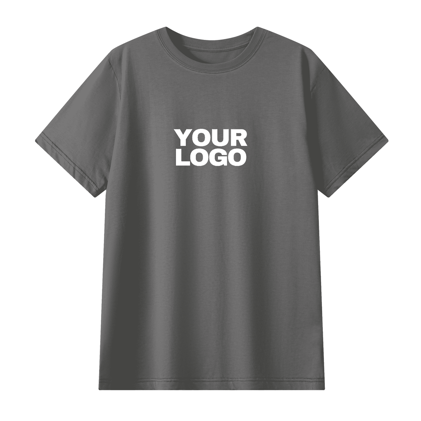 T-shirt gris personnalisable, impression frontale dès 1 pièce