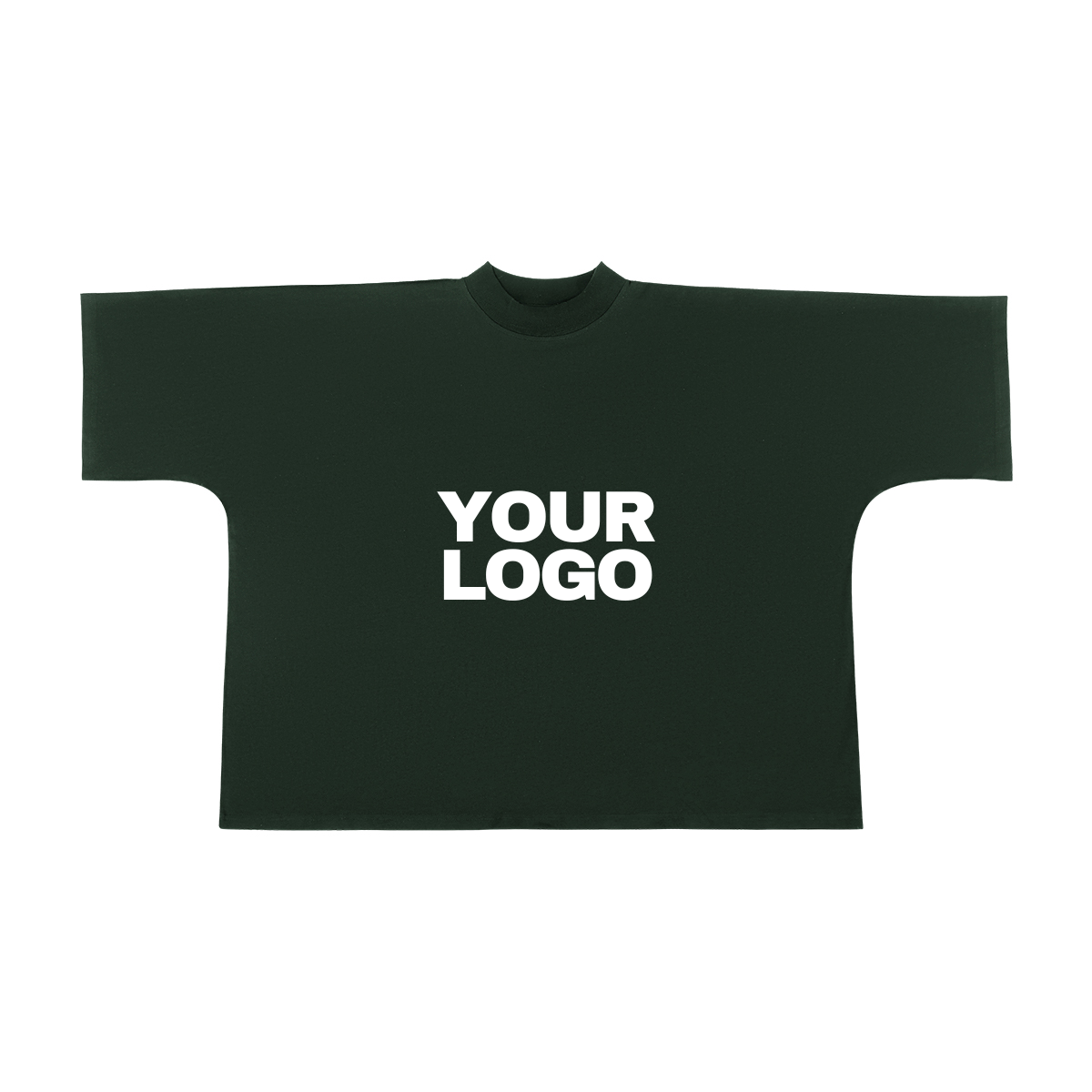 Modèle oversized vert à personnaliser avec ton logo ou design