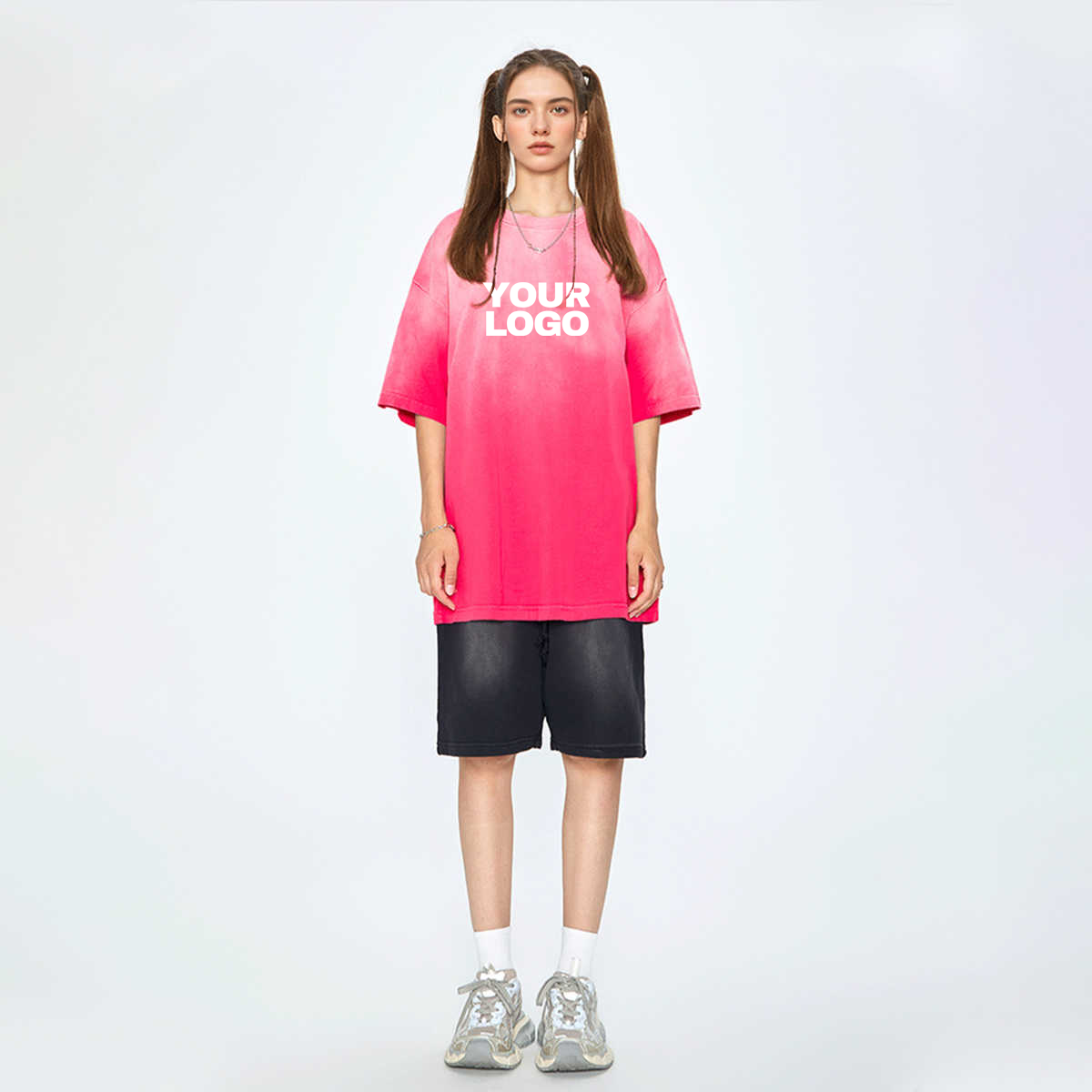 270GSM Unisex Washed Gradient T-Shirt
